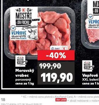 Kaufland Moravský vrabec nabídka