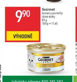 Globus Gourmet gold konzerva pro kočky nabídka