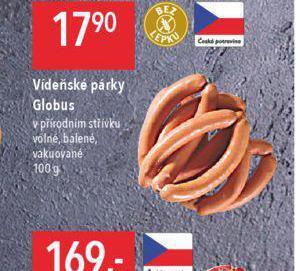 Globus Vídeňské párky nabídka