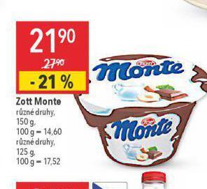 Globus Zott monte nabídka