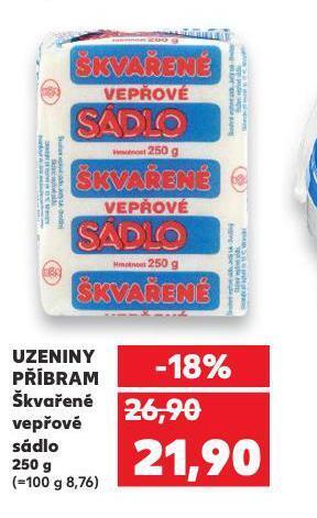 Kaufland Škvařené vepřové sádlo nabídka