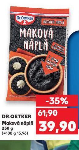 Kaufland Dr. oetker maková náplň nabídka
