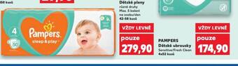 Kaufland Pampers dětské vlhčené ubrousky nabídka