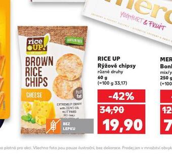 Kaufland Rice up rýžové chipsy nabídka