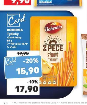 Kaufland Bohemia tyčinky nabídka
