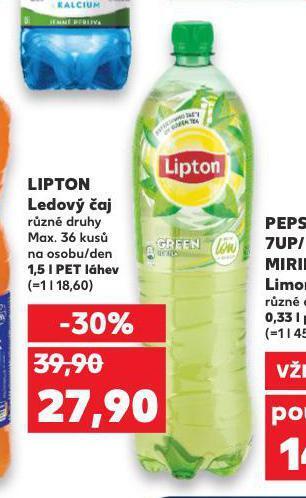 Kaufland Lipton ledový čaj nabídka
