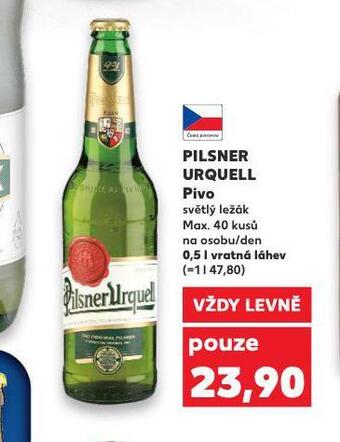 Kaufland Pivo pilsner urquell nabídka