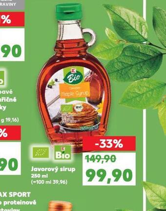 Kaufland Javorový sirup nabídka