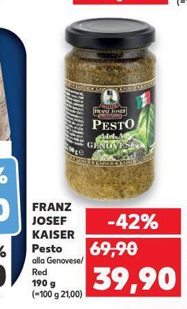 Kaufland Franz josef kaiser pesto nabídka