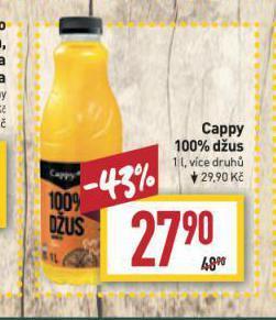 Billa Cappy 100% džus nabídka