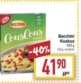 Billa Bacchini kuskus nabídka