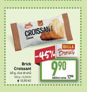 Billa Brick croissant nabídka