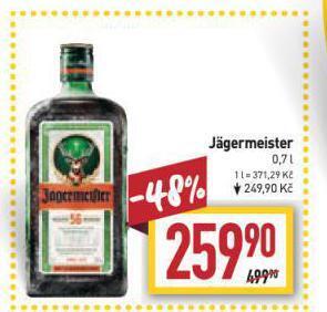 Billa Jagermeister nabídka