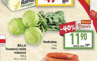 Billa Kedlubna nabídka