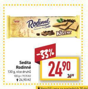 Billa Sedita rodinné nabídka