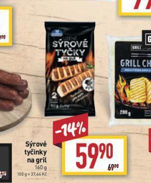 Billa Sýrové tyčinky na gril nabídka
