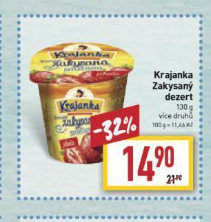 Billa Krajanka zakysaný dezert nabídka