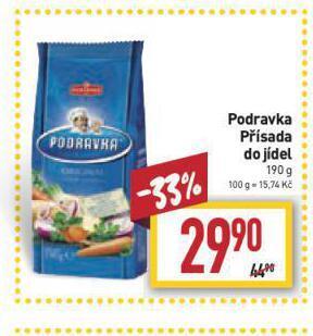 Billa Podravka přísada do jídel nabídka