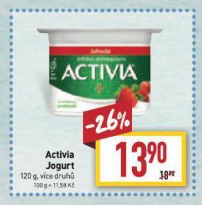 Billa Activia jogurt nabídka