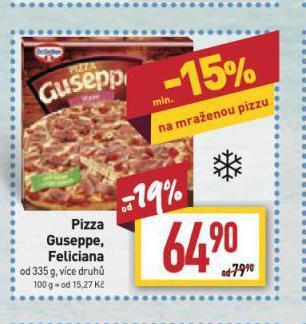 Billa Pizza guseppe nabídka