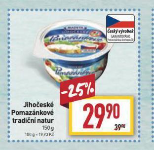 Billa Jihočeské pomazánkové tradiční nabídka