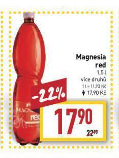 Billa Magnesia red nabídka