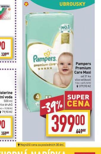 Billa Pampers pleny nabídka