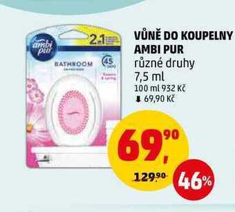 Penny Market Vůně do koupelny ambi pur, 7,5 ml nabídka
