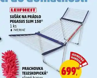 Penny Market Leifheit sušák na prádlo pegasus slim 150, 1 ks nabídka