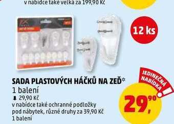 Penny Market Sada plastových háčků na zeď, 12 ks nabídka