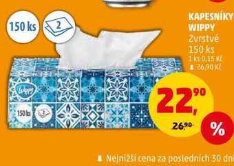 Penny Market Kapesníky wippy, 150 ks nabídka