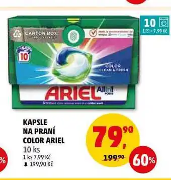 Penny Market Kapsle na praní color ariel, 10 ks nabídka