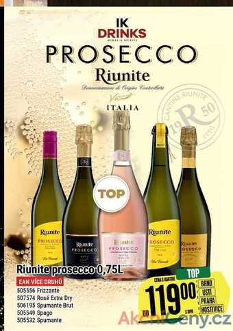 Tamda Foods Riunite prosecco 0,75 l nabídka