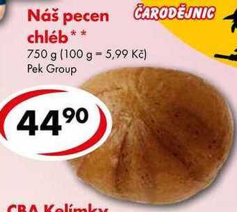 CBA Náš pecen chléb, 750 g nabídka