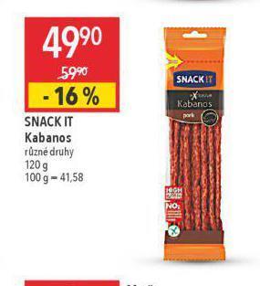 Globus Snack it kabanos nabídka