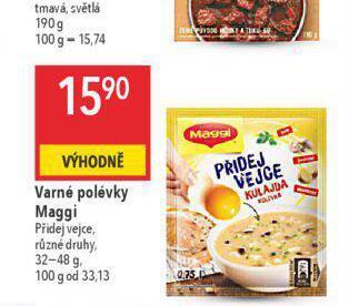 Globus Varné polévky maggi nabídka