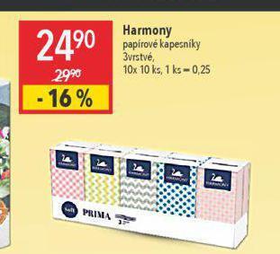 Globus Harmony papírové kapesníky nabídka