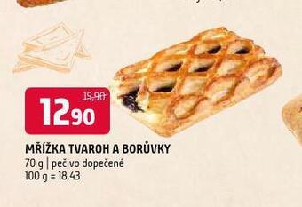 Terno Mřížka tvaroh a borůvky nabídka