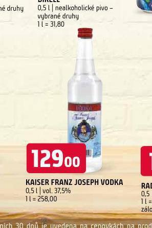 Terno Kaiser franz joseph vodka nabídka