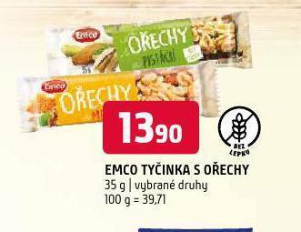 Terno Emco tyčinka s ořechy nabídka