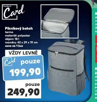 Kaufland Piknikový batoh nabídka