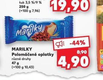 Kaufland Marilky polomáčené oplatky nabídka
