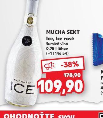 Kaufland Mucha sekt ice, ice rosé nabídka