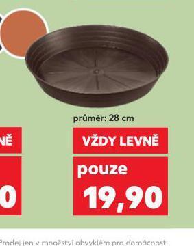 Kaufland Podmiska pod květináč nabídka