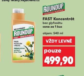 Kaufland Roundup fast koncentrát nabídka