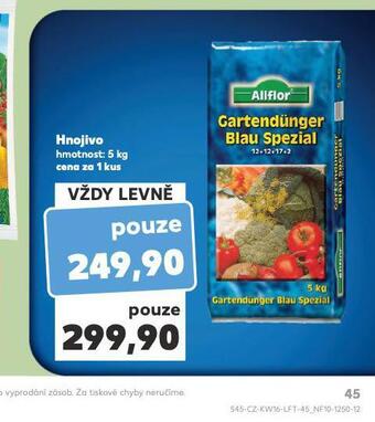 Kaufland Hnojivo nabídka