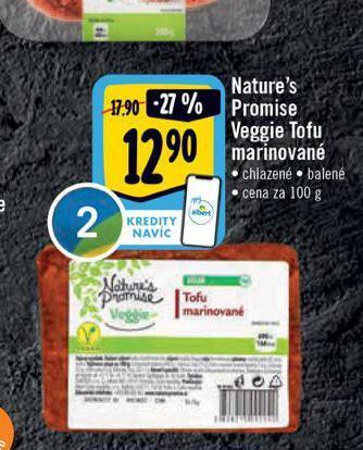 Albert Veggie tofu marinované nabídka