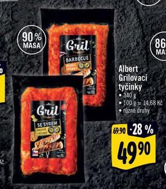 Albert Grilovací tyčinky nabídka