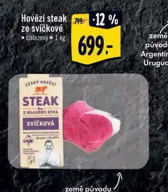 Albert Hovětí steak ze svíčkové nabídka