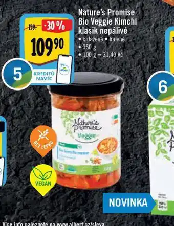 Albert Bio veggie kimchi klasik nepálivé nabídka